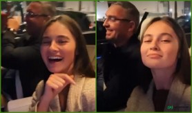 FOTO // Renato Usatîi, în culmea fericirii lângă Nina Crețu, pe străzile din Marbella